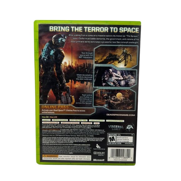 Dead Space 2 Microsoft Xbox 360 Complete with Manual CIB Tested EA Visceral Game - Picture 3 of 4